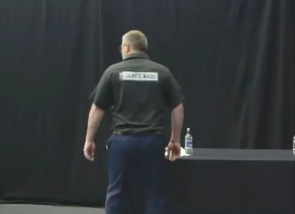 Watch moment darts star James Wade appears to LET RIP as sound of huge fart heard at Players Championship