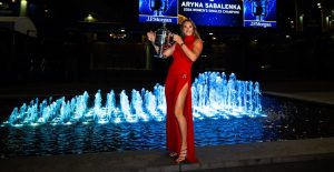 New US Open champ Aryna Sabalenka stuns in bold red dress and shows off amazing tattoo after win over Jessica Pegula