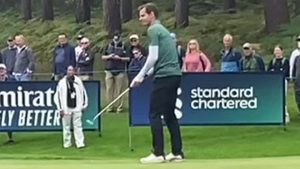 Watch Andy Murray and Gareth Bale nail putt at Wentworth celebrity Pro-Am before tennis legend’s trademark celebration