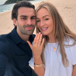 Laura Woods gets engaged to boyfriend Adam Collard at ‘the place we fell in love’ as she posts emotional 36-word message