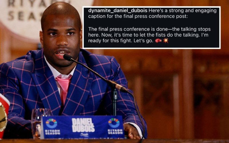 Boxing fans spot Daniel Dubois’ funny social media gaffe as they compare it to ex-Premier League star’s iconic tweet