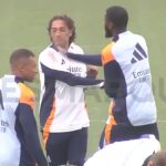 Watch bizarre moment former Chelsea star SLAPS Real Madrid kitman in face as baffled Kylian Mbappe watches on