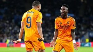 Vinicius, Mbappe goals earn Real Madrid’s 2-0 win over Real Sociedad