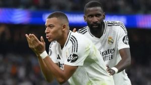 Mbappe scores first Champions League goal for Real Madrid in 3-1 win over Stuttgart