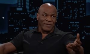 Watch Mike Tyson open bizarre TV interview by immediately talking about vagina rejuvenators and Halle Berry