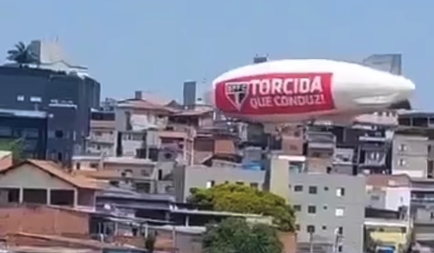 Shocking moment footballing giants’ BLIMP crashes into houses as PR stunt goes disastrously wrong