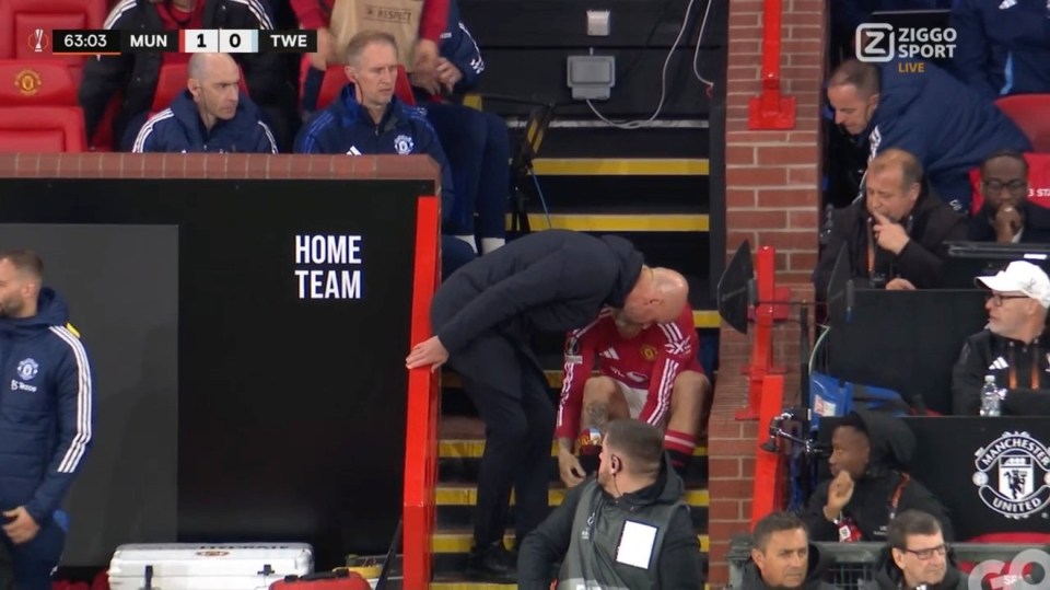 Man Utd star was thinking ‘dude, leave me alone’ when Ten Hag was speaking to him, claims Premier League legend