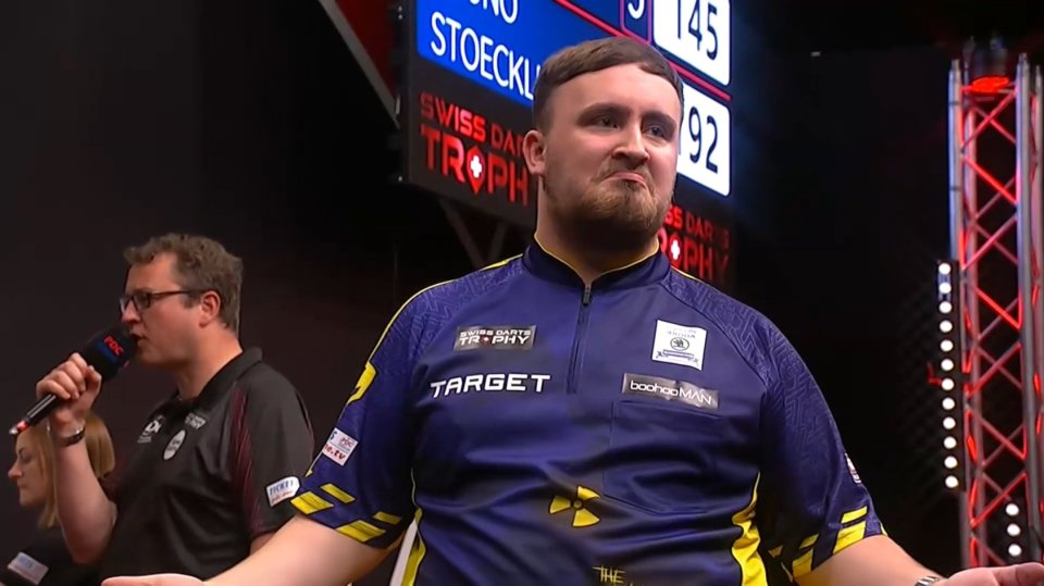 Watch Luke Littler react to baying crowd as his major change to his game pays off in Swiss Darts Trophy triumph