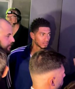 Watch Real Madrid star Jude Bellingham roll his eyes at how he is introduced to fans at EA FC 25 launch