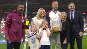 Fans spot Ashley Cole ‘has done it again’ as he recreates iconic pose alongside Harry Kane for England star’s 100th cap