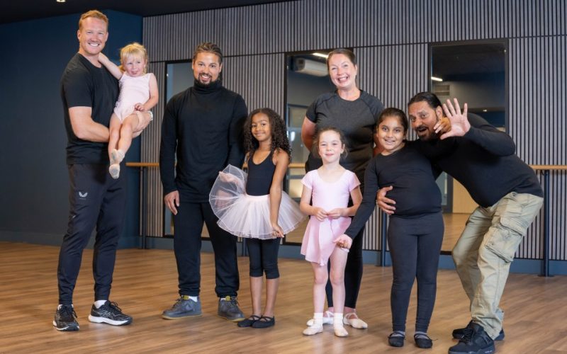 Olympics gold medallist tries out ballet dancing as gym chain launches classes – for dads only