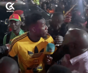 Dramatic moment Man Utd keeper Andre Onana is mobbed by hundreds of fans after Cameroon match changes venue