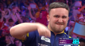 ‘Best sport on earth,’ say darts fans after Luke Littler makes classy gesture to Michael Smith as he nets the Big Fish