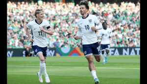 Carsley’s England beat Ireland 2-0 in Nations League Group B2