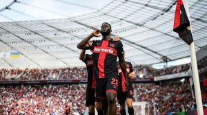 Boniface’s stoppage-time goal seals 4-3 win for Bayer Leverkusen over Wolfsburg