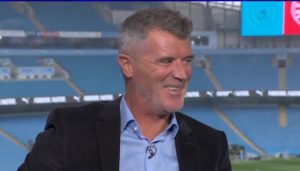 Watch Roy Keane break character with rare laugh thanks to brilliant quip from his one-time bitter rival Patrick Vieira