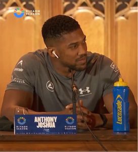 Watch awkward moment Daniel Dubois bizarrely interrupts Anthony Joshua and gets death stare in press conference