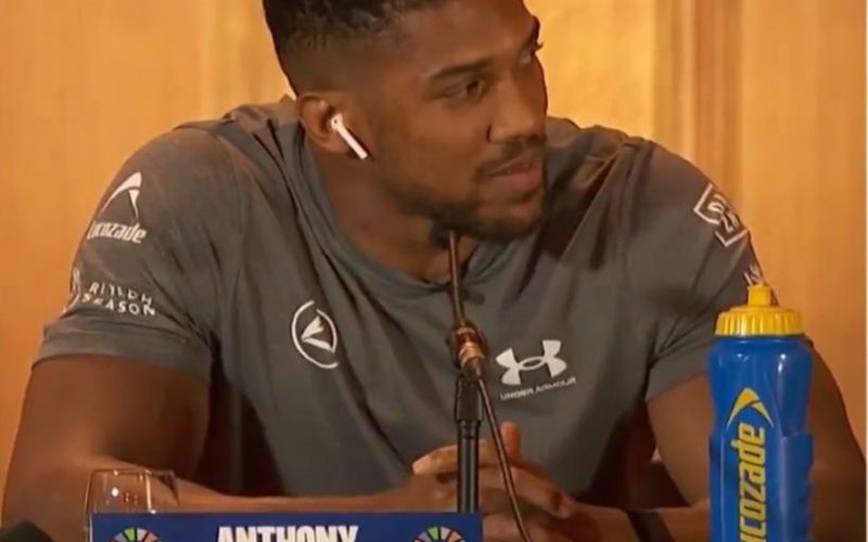 Watch awkward moment Daniel Dubois bizarrely interrupts Anthony Joshua and gets death stare in press conference