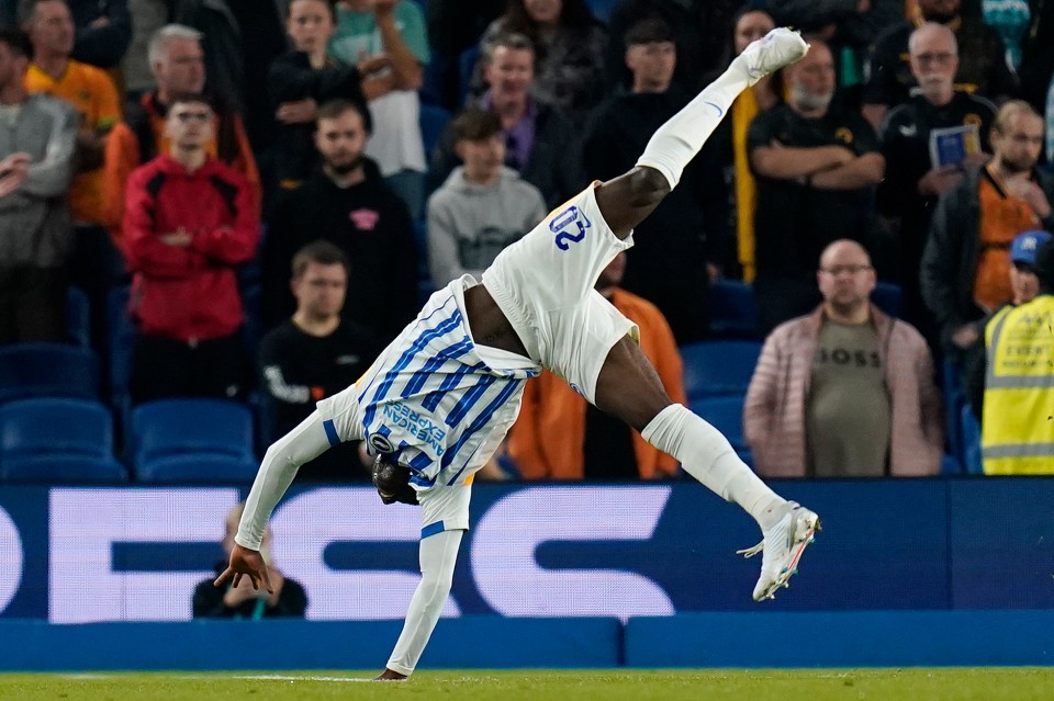 Brighton 3 Wolves 2: Seagulls win thriller to secure spot in Carabao Cup fourth round and maintain boss’ unbeaten start