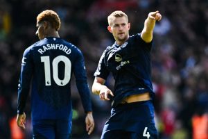 Matthijs de Ligt’s goal celebration explained as Man Utd new-boy reveals touching reason behind pointing to stands