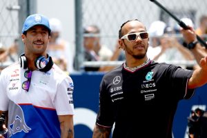 Lewis Hamilton posts classy one-word message to Daniel Ricciardo after F1 legend is axed with immediate effect