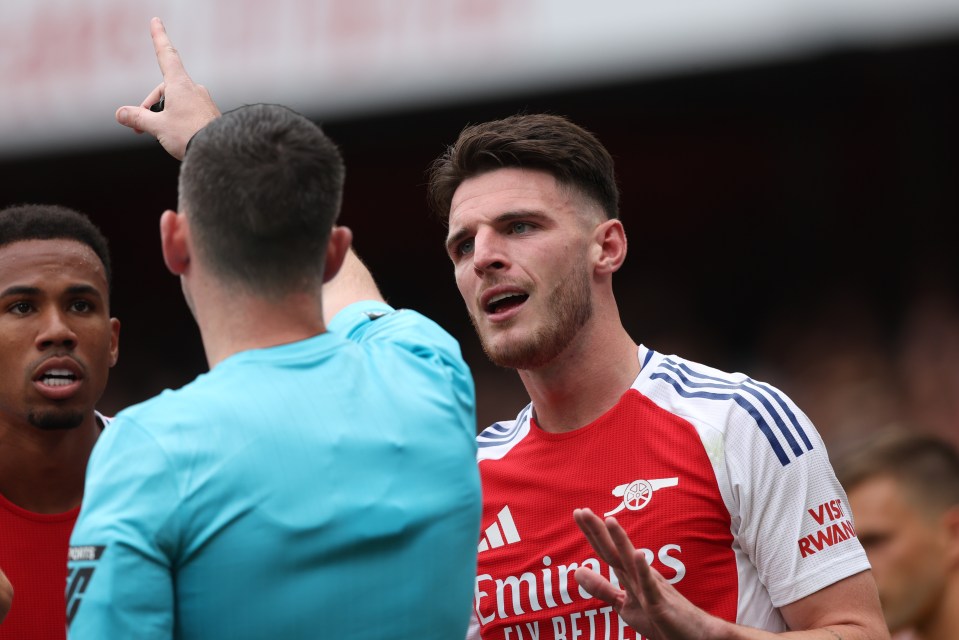 Refs’ chief Howard Webb reveals Declan Rice red card was correct – but Arsenal wronged by different incorrect decision