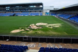 AFC Wimbledon reveal target date to reopen flooded stadium after SINKHOLE pitch KO’d two matches