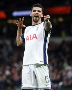 Tottenham 3 Qarabag 0: Dominic Solanke spares Radu Dragusin’s blushes after bonkers red card in Europa League clash