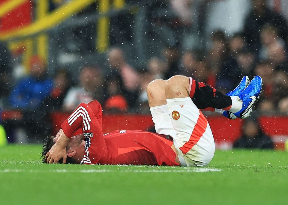 Mason Mount shares gory picture of himself getting STITCHES after horror head injury left Man Utd star covered in blood