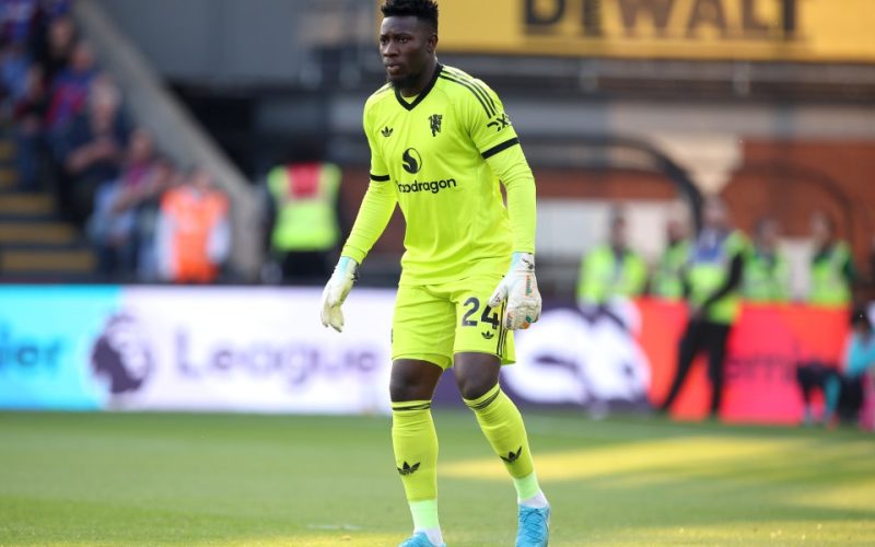 ‘Onana thought it was funny,’ says Sky Sports commentator as Man Utd star laughs at TEAM-MATE being hit in the privates