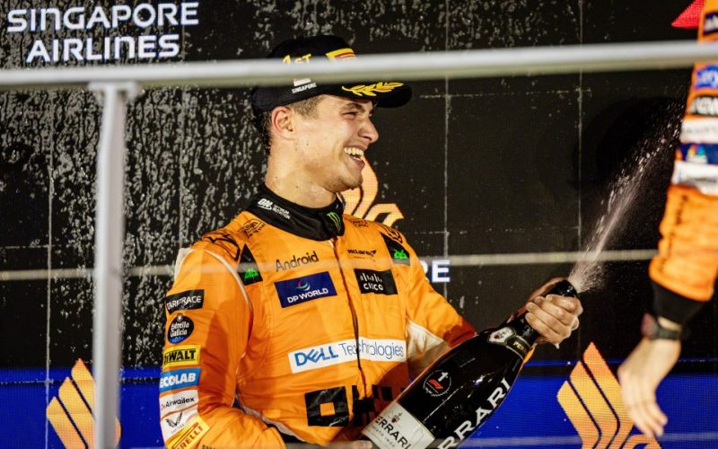 Lando Norris finally breaks opening lap curse to keep slim hopes of pipping Max Verstappen to F1 world title alive