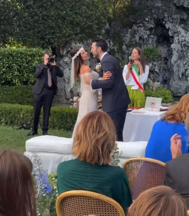 Juventus legend Gianluigi Buffon marries glamorous ex-Sky Sports presenter in romantic and star-studded ceremony