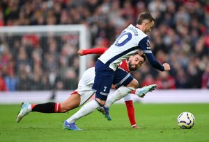 Bruno Fernandes SENT OFF for first time in Man Utd career as he’s shown straight red card against Tottenham