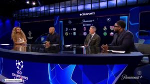 Kate Abdo makes HUGE announcement live on CBS Sports for Champions League return as Carragher makes ANOTHER awkward joke