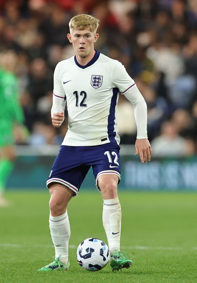 Watch highlights of Lewis Hall’s MOTM-display for England U21s as fans call him ‘left-back we’ve been crying out for’