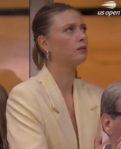 Maria Sharapova looks on verge of tears at US Open as former champion responds to strange camera footage