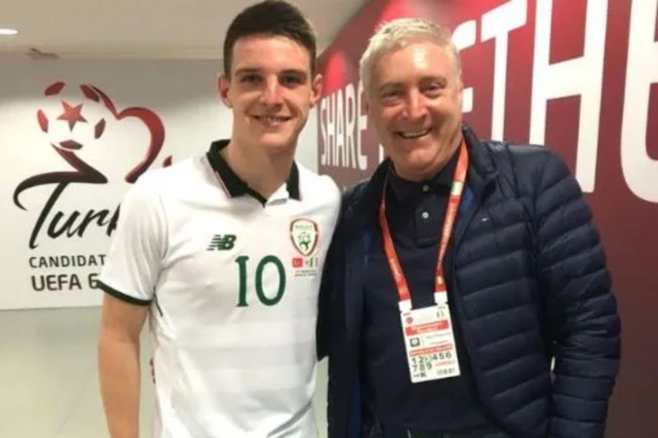 Who are Declan Rice’s parents Stephanie and Sean?