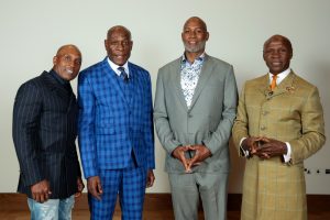 British boxing legends Nigel Benn, Frank Bruno, Lennox Lewis and Chris Eubank reunite at premiere for new documentary