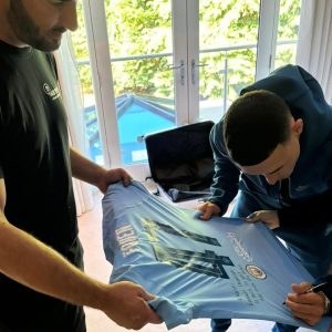 Man City star Phil Foden moves house weeks after late night party at £3m mansion as removals firm shows off gift