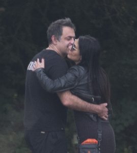 Ronnie O’Sullivan and ex fiancée Laila Rouass kiss as they reunite for dog walk in London after shock split