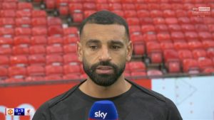 Mo Salah appears to confirm Liverpool transfer exit live on Sky Sports after ripping Man Utd to shreds