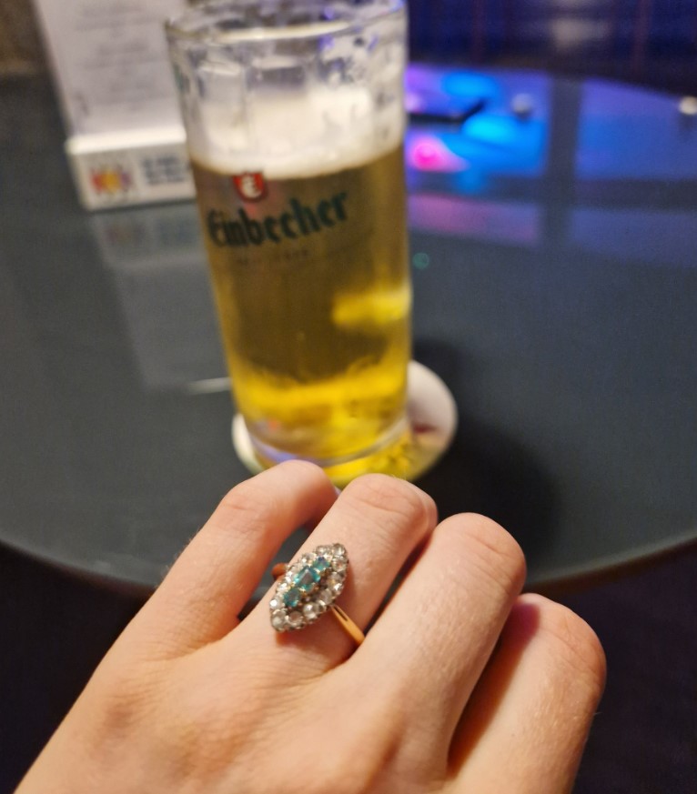 Sky Sports Darts host gets engaged at German Championships as she jokes fiance ‘bought ring to propose to Steve Beaton’