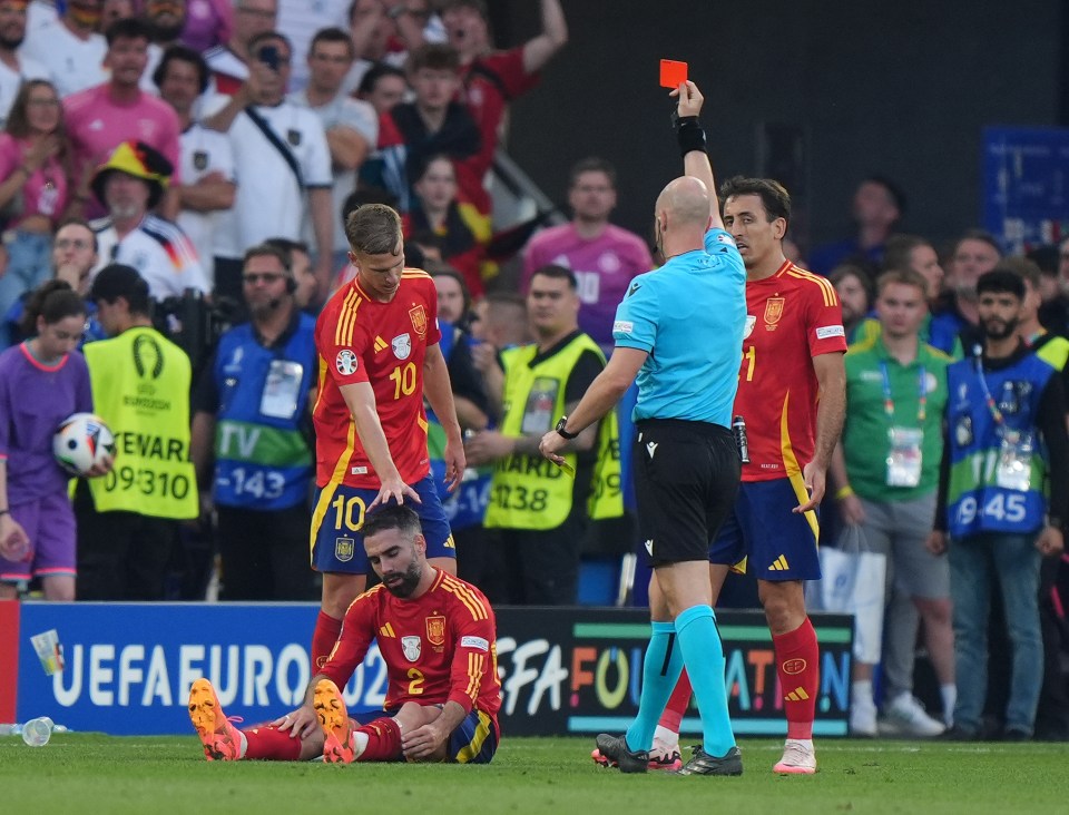 Premier League ref Anthony Taylor in firing line AGAIN after Uefa bosses admit he made monumental error during Euro 2024