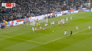 Arsenal fans convinced closer look at footage of Man City equaliser proves goal should have been DISALLOWED