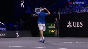 Watch moment tennis star viciously hurls racquet into crowd but somehow avoids DQ leaving rival shocked in meltdown