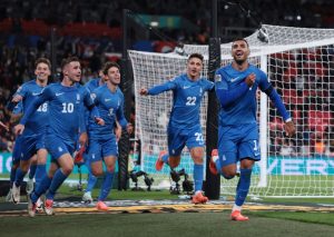 ‘We gave our soul’ to George Baldock says Greece hero Pavlidis after his goals spark poignant celebration in England win