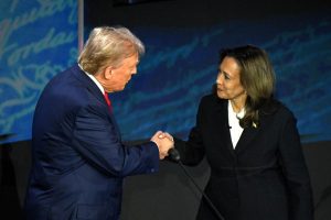 US Presidential hopeful Kamala Harris bizarrely using Premier League legend’s catchphrase for campaign