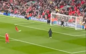 Premier League legend David James is BOOED by Liverpool fans after saving two penalties from young fan