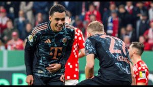 Musiala hat-trick powers Bayern into German Cup last 16