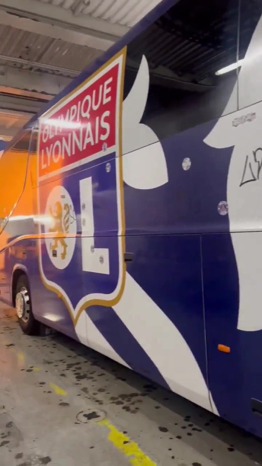 PSG fans vandalise rivals’ team coach after finding it on same ferry ahead of Arsenal clash